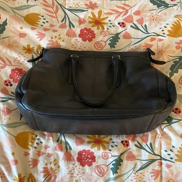 Coach Satchel/ Black / Leather-Gold - Picture 6 of 6